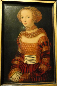 Portrait of a Young Woman. Princess Emily of Saxony? by Lucas Cranach the Elder