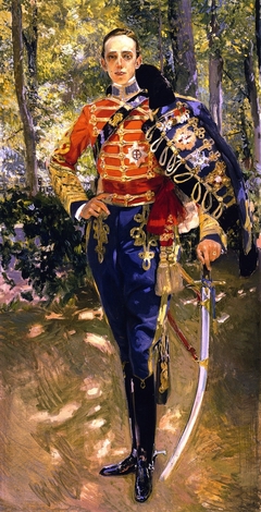 Portrait of King Alfonso XIII in a Hussar's Uniform by Joaquín Sorolla