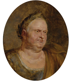 Portrait of Roman emperor Vitellius by Peter Paul Rubens