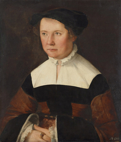 Portrait of Sibilla Eiselin aged 29 by Christoph Amberger