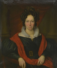 Portret van Anna Antoinette Brugger Maes (1803-1892) by Petrus van Schendel