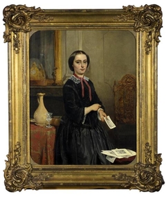 Portret van Hilligje Kiewiet de Jonge-Diephuis by Jan Hindrik Kiewiet de Jonge