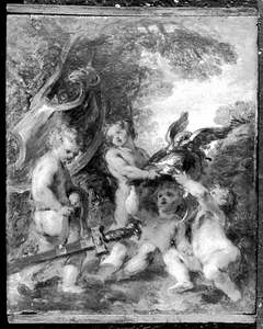 Putti with the Accoutrements of Mars by François Lemoyne