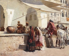 Another Rajasthani Street Scene by Edwin Lord Weeks