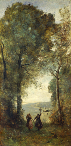 Reminiscence of the Beach of Naples by Jean-Baptiste-Camille Corot