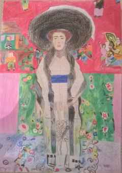 reproducing Klimt's masterpiece by Nancy X