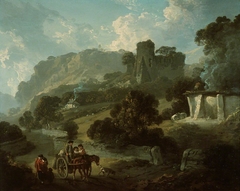 Return from Market, Castell Coch by Julius Caesar Ibbetson