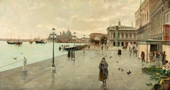 Riva degli Schiavoni by Hermenegildo Estevan y Fernando