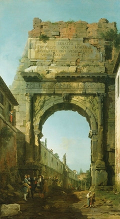 Rome: The Arch of Titus by Canaletto