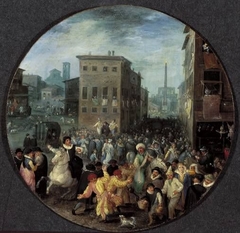 Römischer Karneval (Winter) by Jan Brueghel the Elder