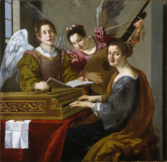 Saint Cecilia by Jacopo Vignali