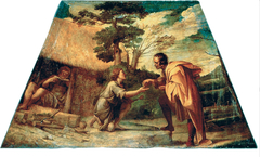 Saint Didacus of Alcalá receiving alms by Annibale Carracci