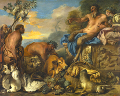 Satyrs Bringing their Gifts by Giovanni Benedetto Castiglione