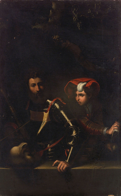 Saul und David mit dem Haupt des Goliath by Pietro della Vecchia