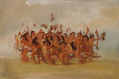 Scalp Dance, Mouth of the Teton River by George Catlin