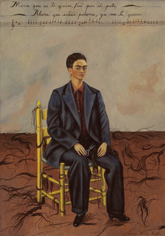 Self-Portrait with Cropped Hair by Frida Kahlo