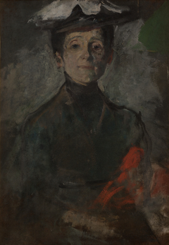 Self-Portrait with Flowers by Olga Boznańska