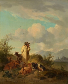 Shepherd in a Landscape by Joseph Heicke