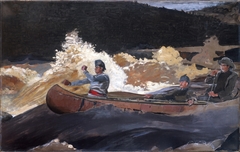 Shooting the Rapids, Saguenay River by Winslow Homer