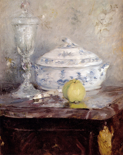 Soup Tureen and Apple by Berthe Morisot