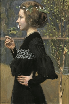 Spring (Portrait of Anna Slöör, study for the Sigrid Juselius mausoleum) by Akseli Gallen-Kallela