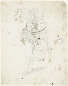 Staande jongen, in profiel by Harmen ter Borch