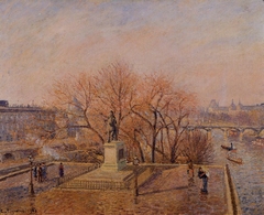 Statue of Henri-IV, Morning, Winter Sunlight (First Series) by Camille Pissarro