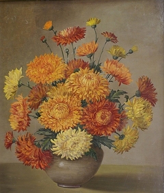 Still Life Chrysanthemum by Norah Simpson