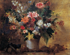 Still-life of flowers by Eugène Delacroix