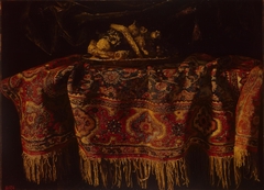 Still Life with an Oriental Carpet by Francesco Maltese