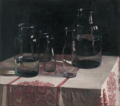 Still Life with Bottles by Emile Alexay