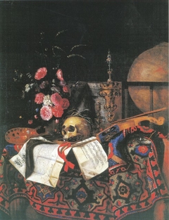 Stillleben (Memento Mori) by Cornelis Norbertus Gysbrechts