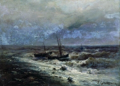 Stormy Seascape (1878) by Rufin Sudkovsky