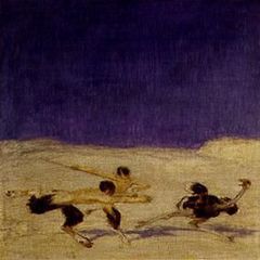 Straußenjagd by Franz Stuck