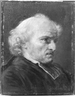 Studie für den Kopf eines Geistlichen by Jean-Baptiste Greuze