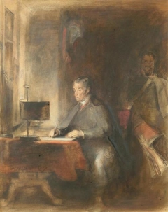 Study for 'The Duke of Wellington writing Dispatches' - Sir David Wilkie - ABDAG003017 by David Wilkie