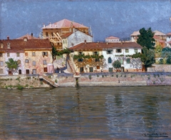 Summer morning on the Adige in Verona by Guido Farina