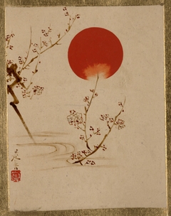 Sun and Plum Branches by Shibata Zeshin