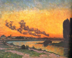 Sunset at Ivry by Armand Guillaumin