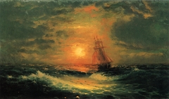 Sunset at Sea by Ivan Ayvazovsky