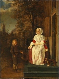 The Alms by Gabriël Metsu