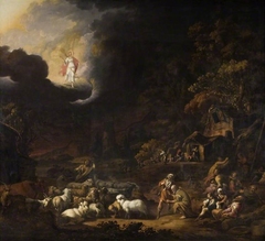 The Angel Appearing to the Shepherds by Adam Colonia