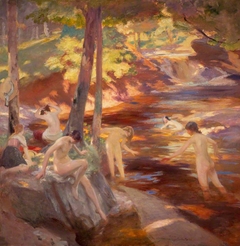 The Bathing Pool by Charles Hodge Mackie