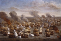 The Battle of the Texel (Kijkduin), 21 August 1673 by Willem van de Velde the Elder