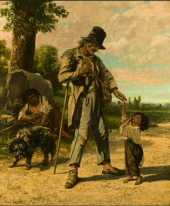 The Charity of a Beggar at Ornans by Gustave Courbet