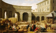 The Courtyard of the Customs House by Nicolas Bernard Lépicié