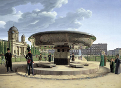 The Granite Bowl at the Lustgarten, Berlin by Johann Erdmann Hummel