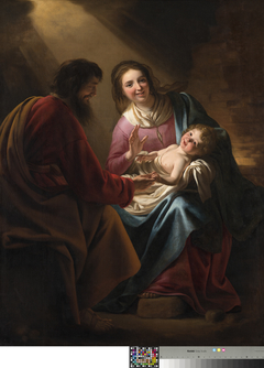 The Holy Family by Gerard van Honthorst