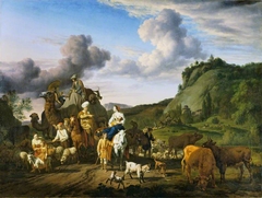 The Migration of Jacob by Adriaen van de Velde