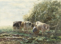 The Milking Pen by Willem Maris